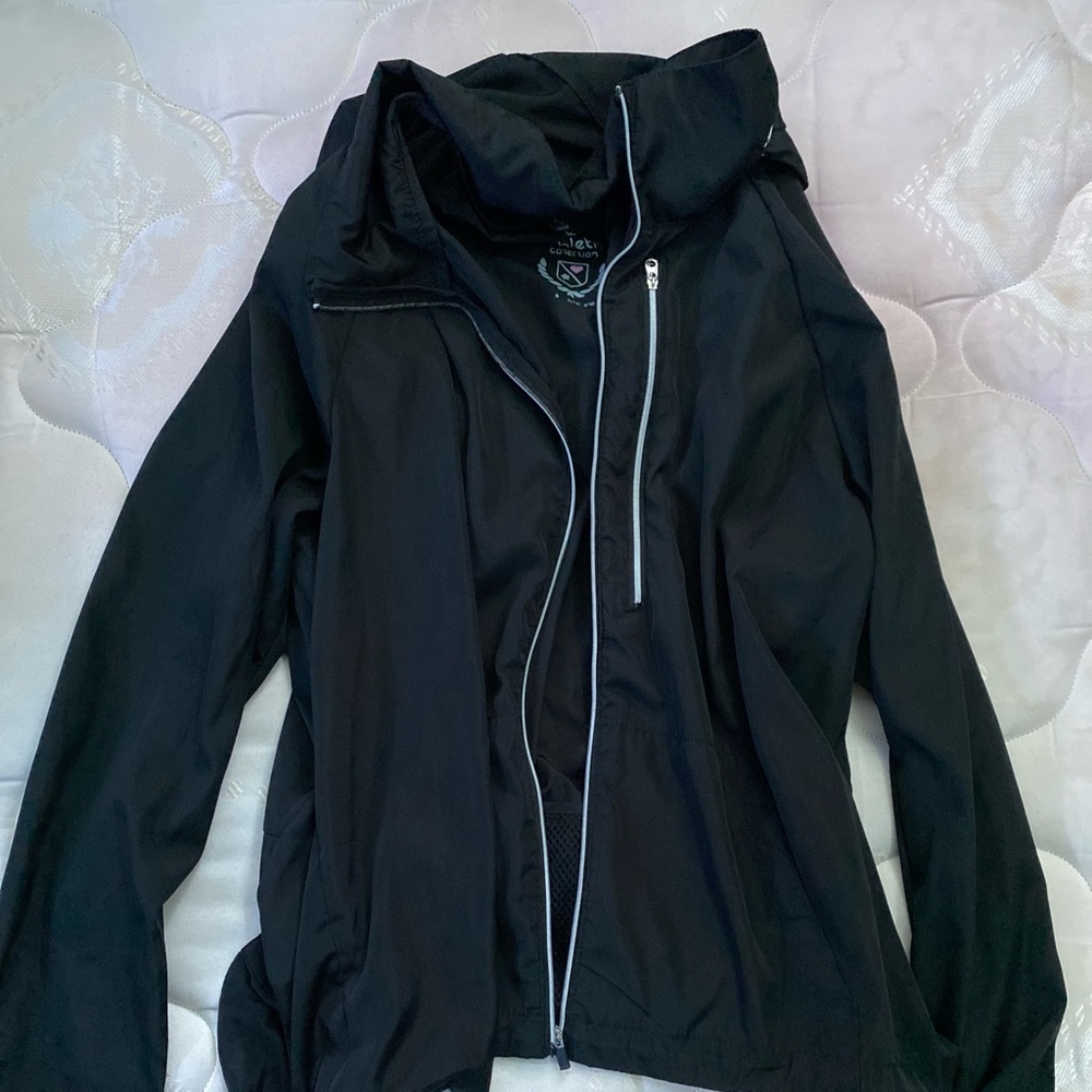 Black Windbreaker/Rain jacket